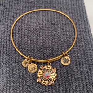 Alex and Ani Gold Happily Ever After Bride Bracelet